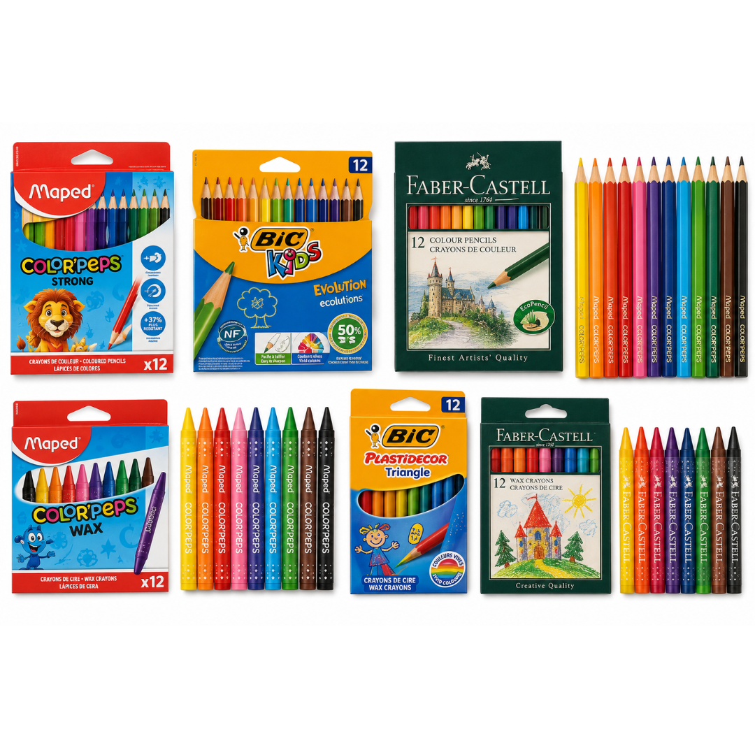 Crayons De Coul.& Cire